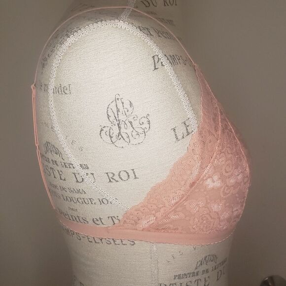 Talula Aritzia Pink Lace Bralette - Picture 3 of 13